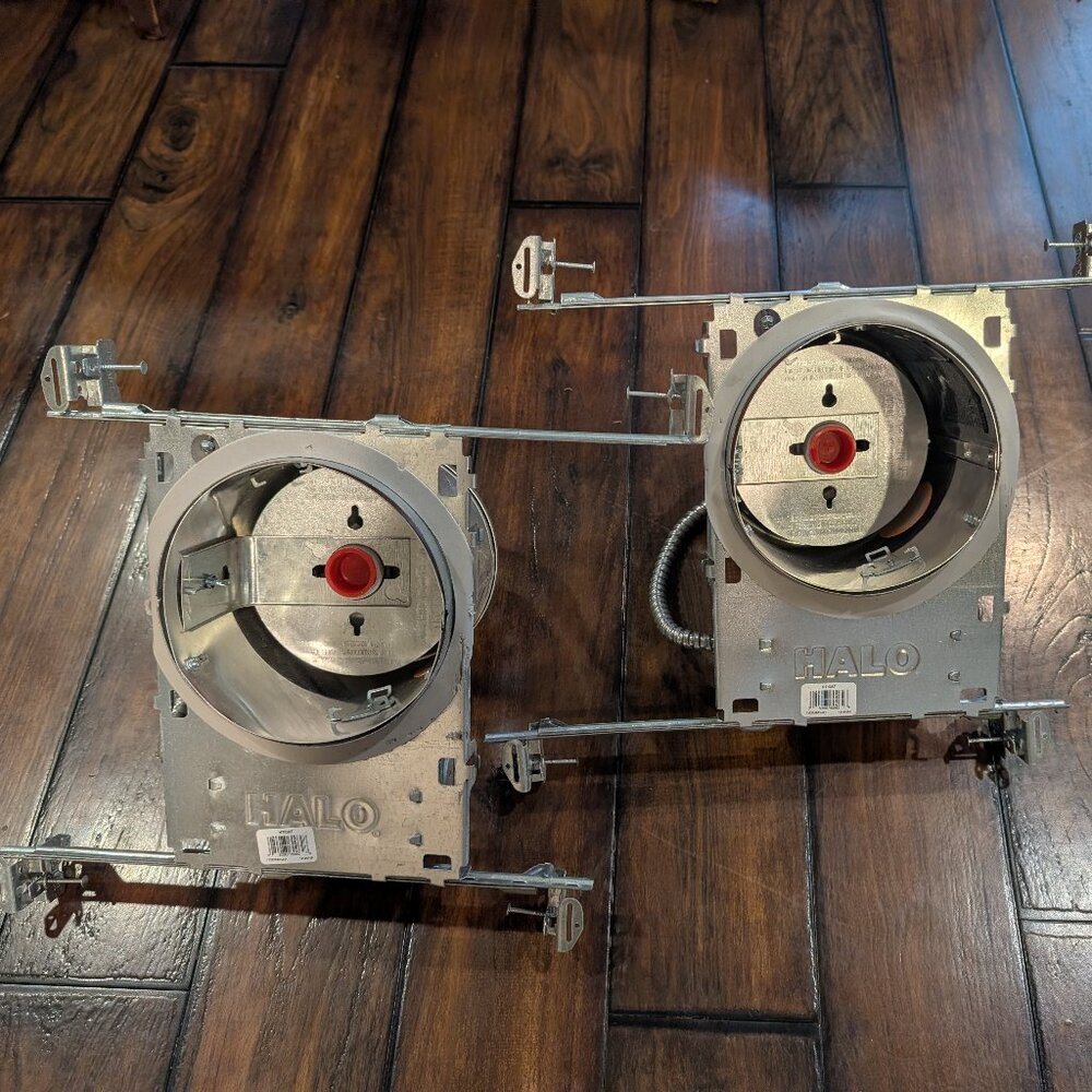 Lot of (2) Halo H71CAT 6 in. Aluminum Recessed Lighting Housing Cooper Lighting